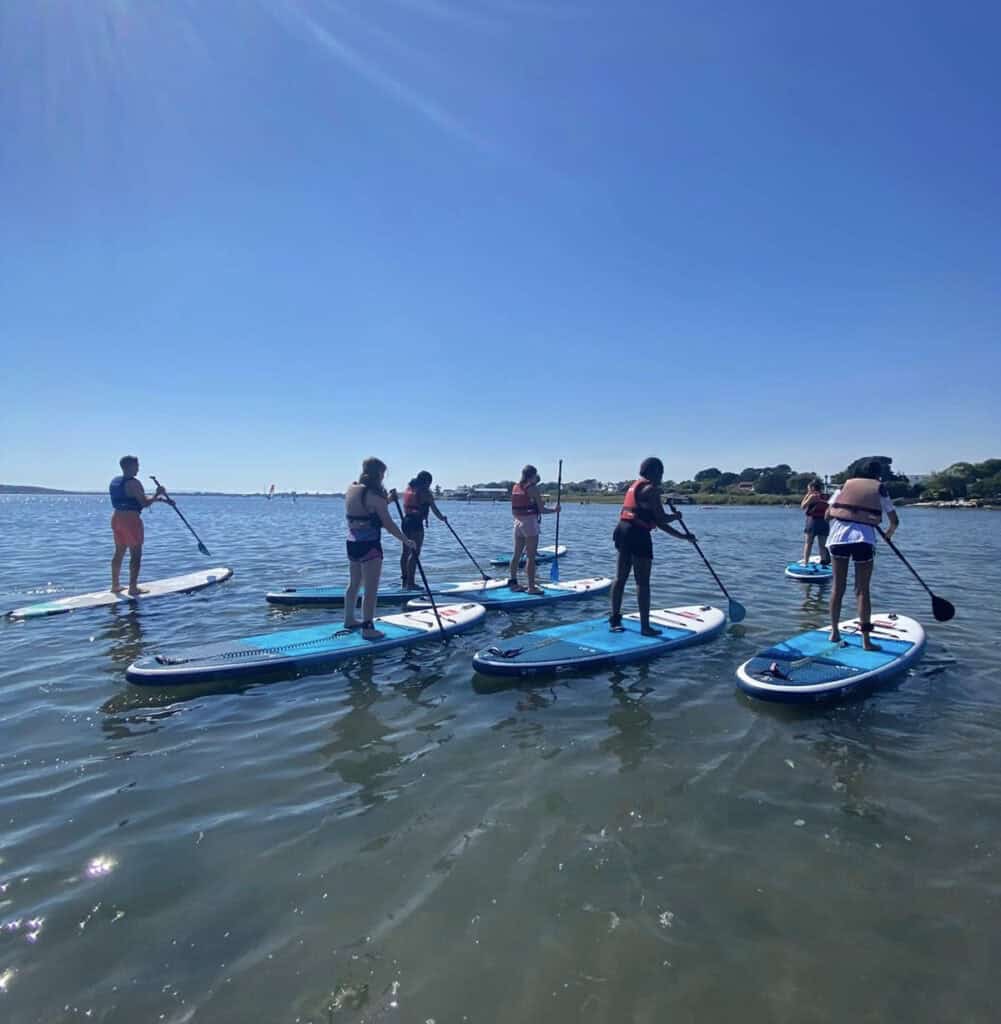 International students taking part in outdoor adventures on our Junior Summer Adventure programme with Educamps Adventures and UKG Language