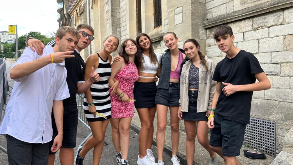 Students on an English Language Summer Camp programme in Bournemouth