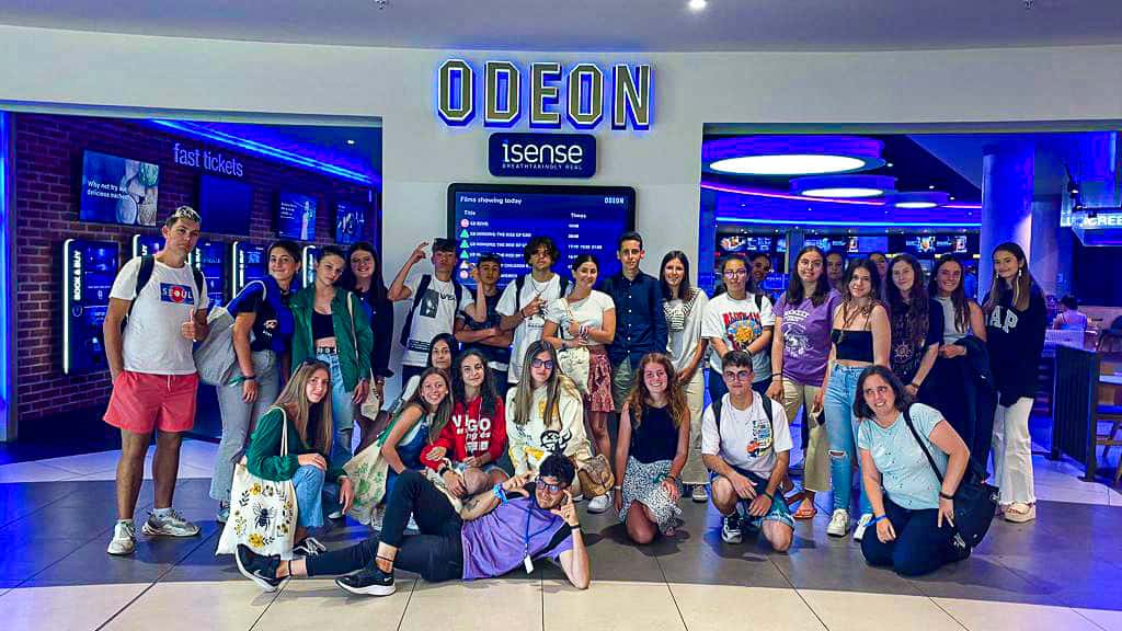 Cinema Activity on a Bournemouth Summer Camp in the UK for international students