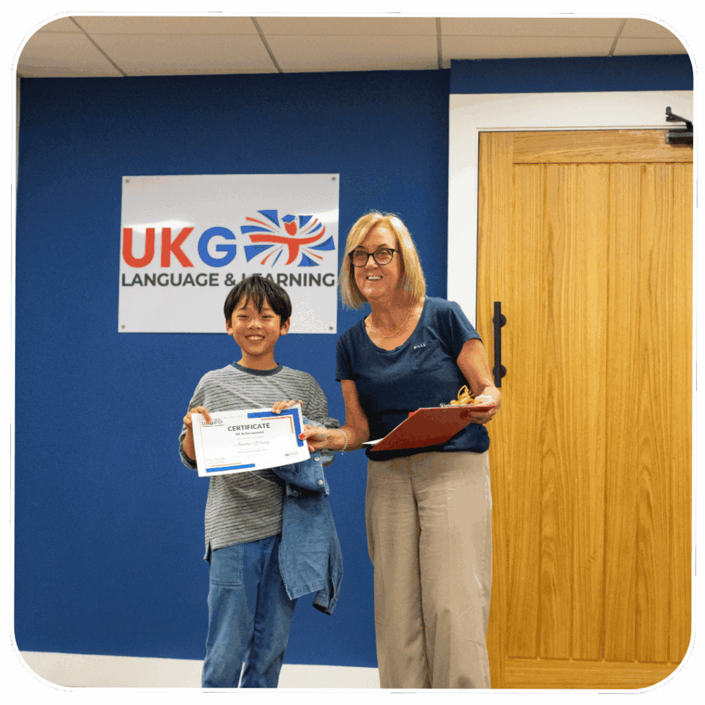 Students receiving pastoral support at a UK language school focused on safety and wellbeing