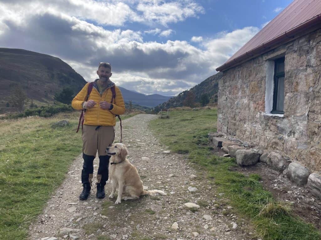 Tony doing his training hike for 