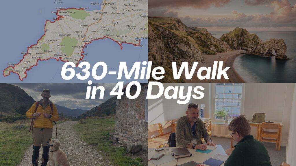 Tonys 630 Mile walk In 40 Days