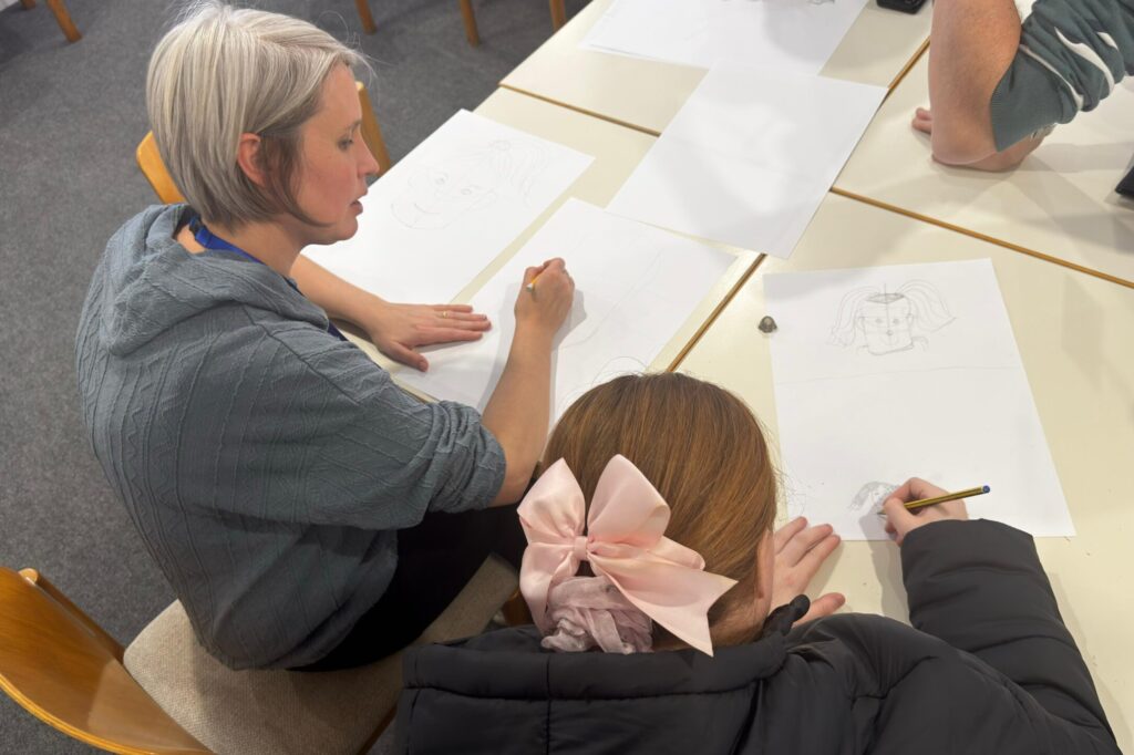 Art Learning at our learning centre in Ringwood. Vocational skills.